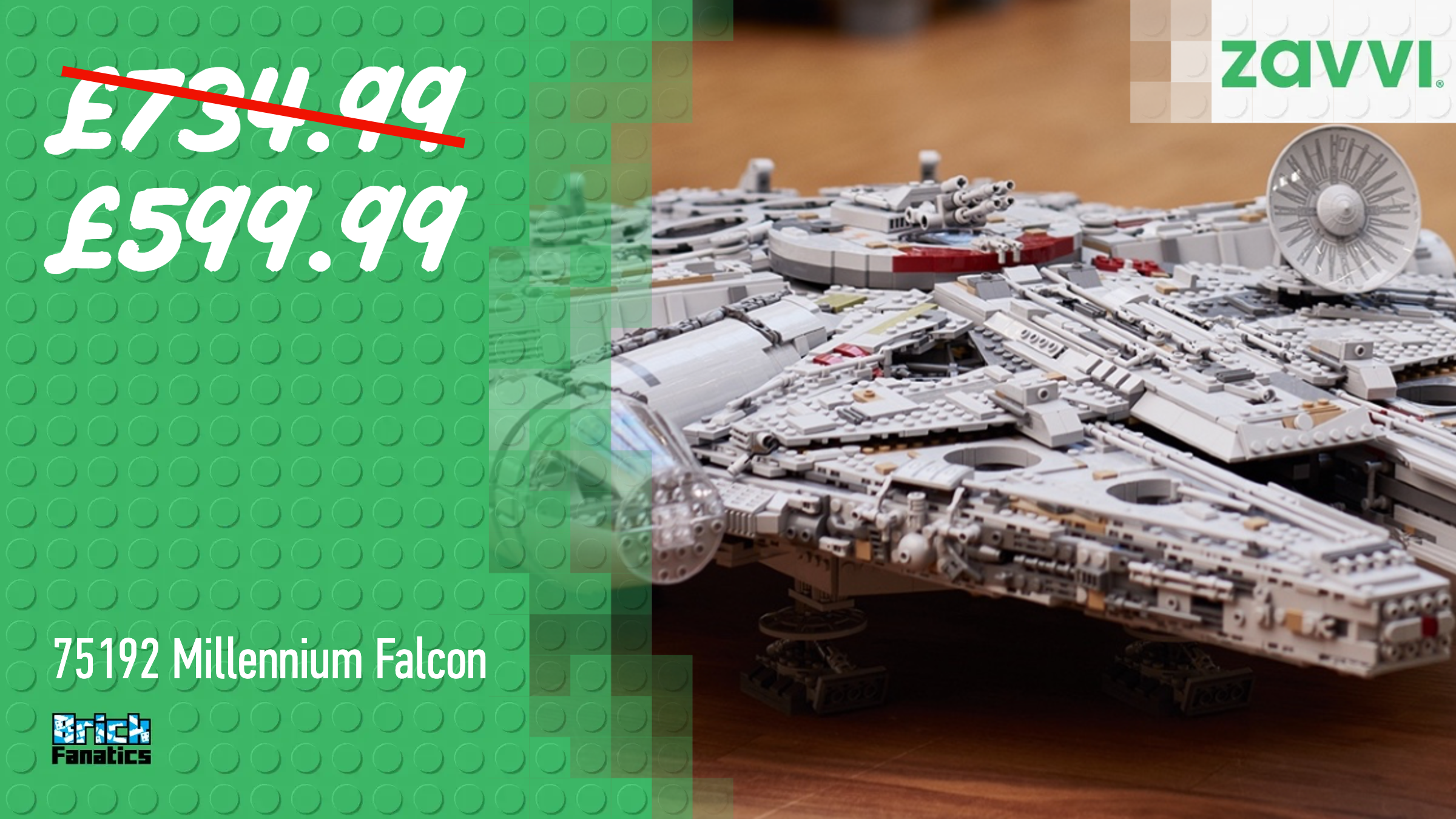 Limited time for £135 off LEGO Star Wars UCS Millennium Falcon