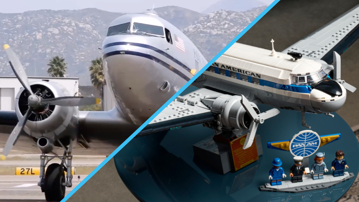 Comparing LEGO Douglas DC-3 to the legendary PAN AM aircraft