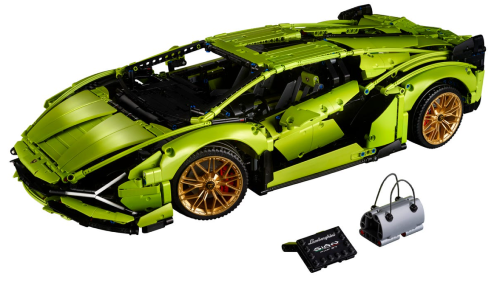 LEGO Technic 42115 Lamborghini Sian FKP 37 contents 1024x579