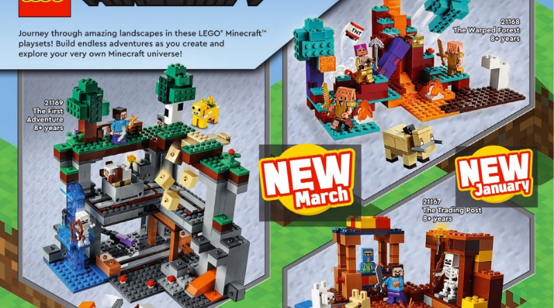 Two new LEGO Minecraft sets revealed for 2021