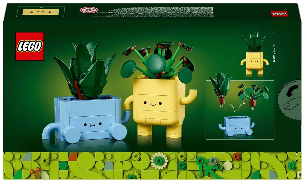 LEGO Botanicals 10349 Happy Plants box back