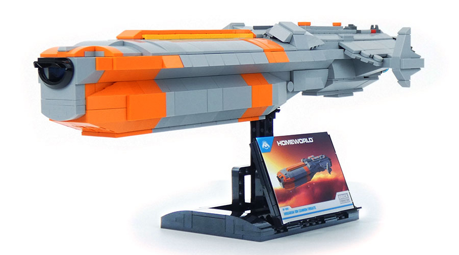 Licensed HOMEWORLD construction kits use LEGO elements