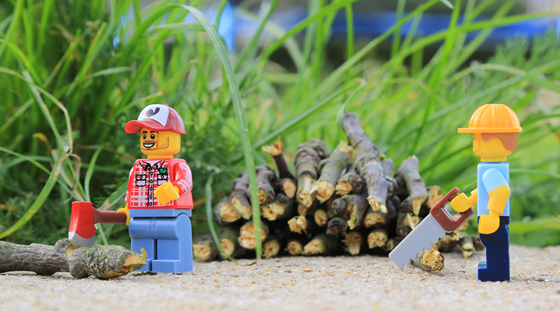 Brick Pic of the Day: Collecting wood