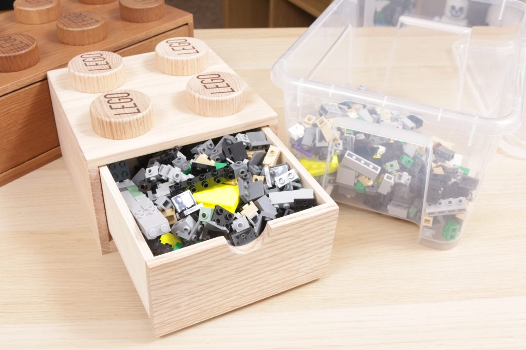 LEGO Room Copenhagen Wooden Desk Drawer 2x2 and 2x4 review 61 1024x683
