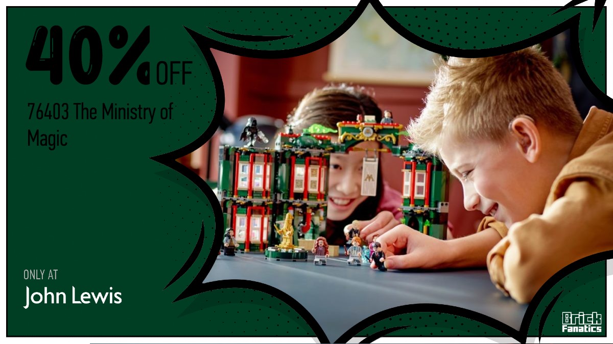 Don't miss out on a magical 40% off 76403 The Ministry of Magic at John Lewis