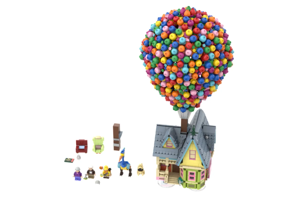 LEGO Ideas Pixars Up House with Balloons 5 1024x682