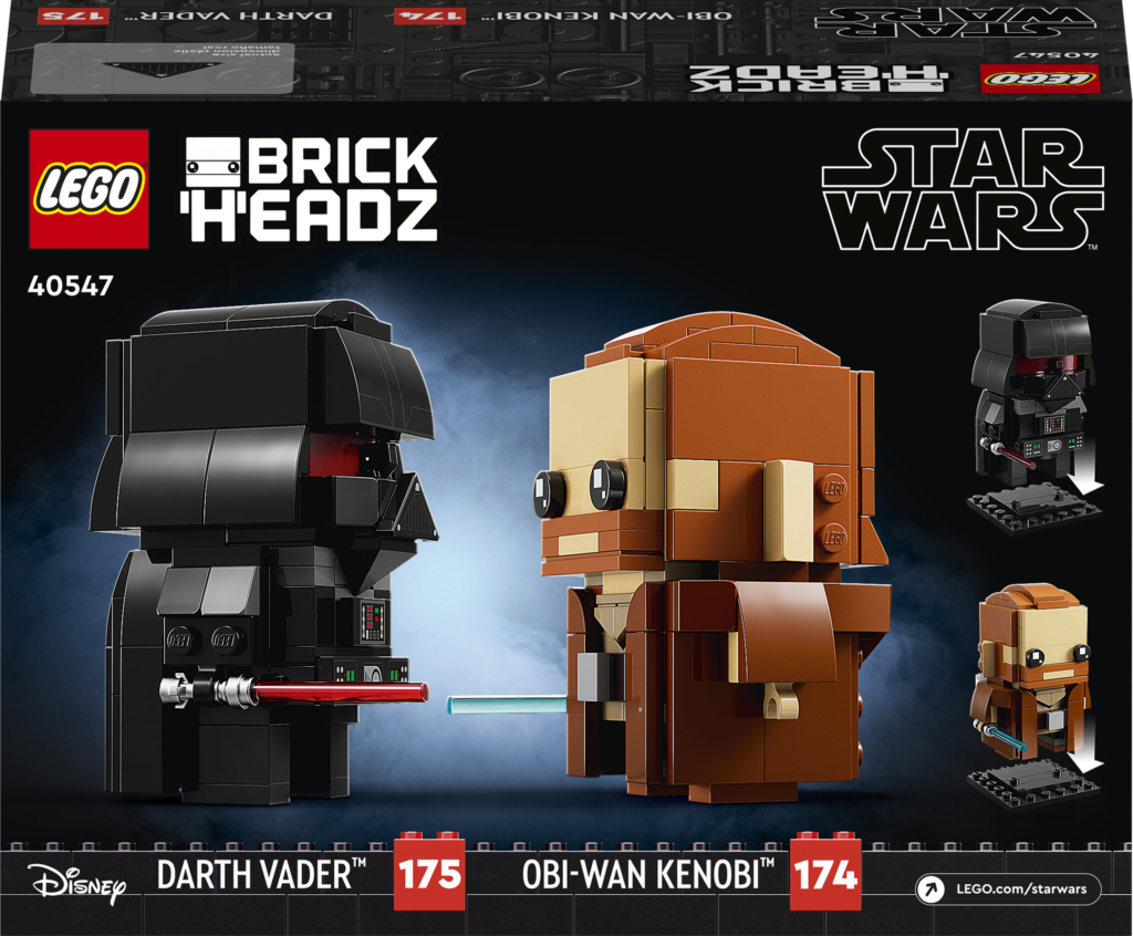 LEGO BrickHeadz Star Wars 40547 Obi Wan Kenobi Darth Vader 2 1024x846