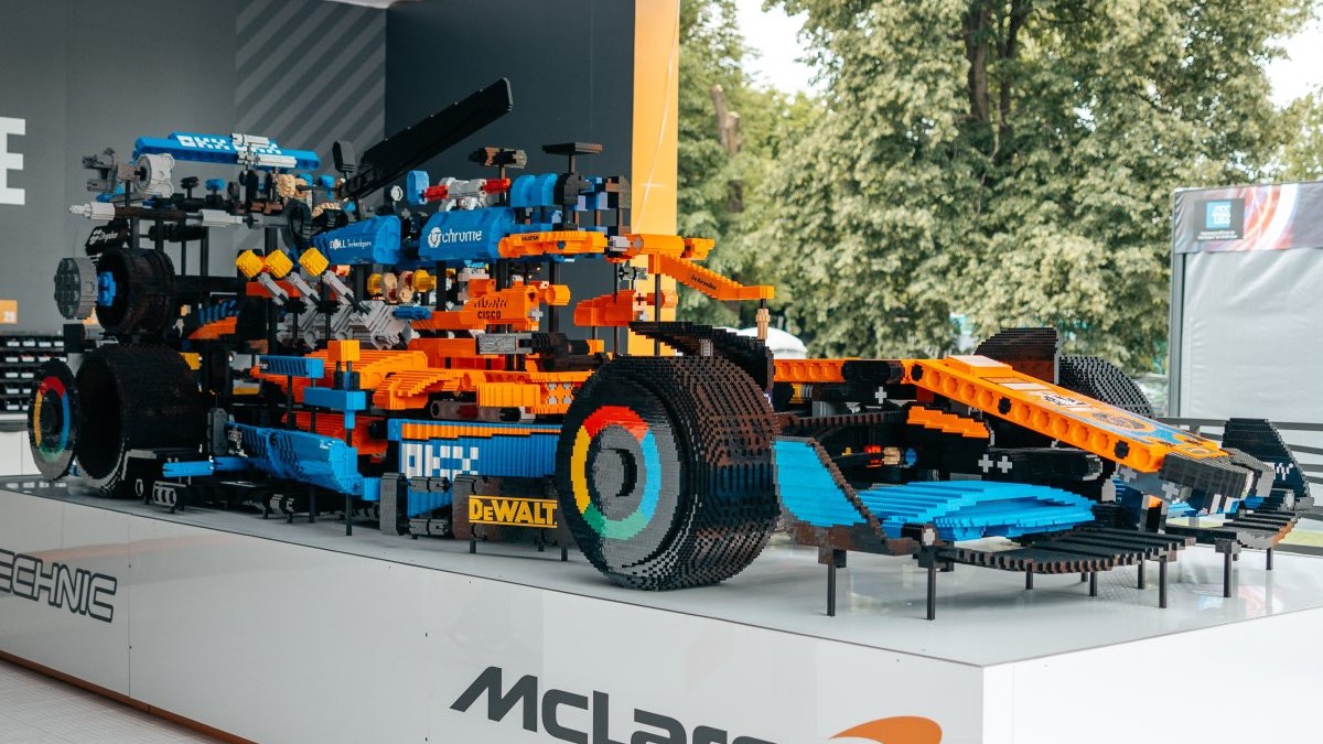 Giant, deconstructed LEGO McLaren Formula 1 model revealed