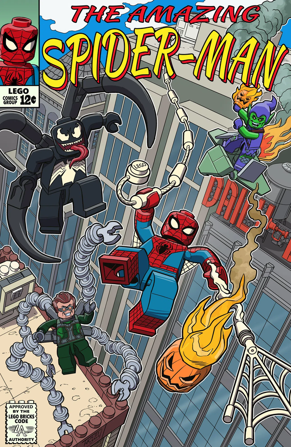 LEGO Ideas Spider Man comic book contest winner art