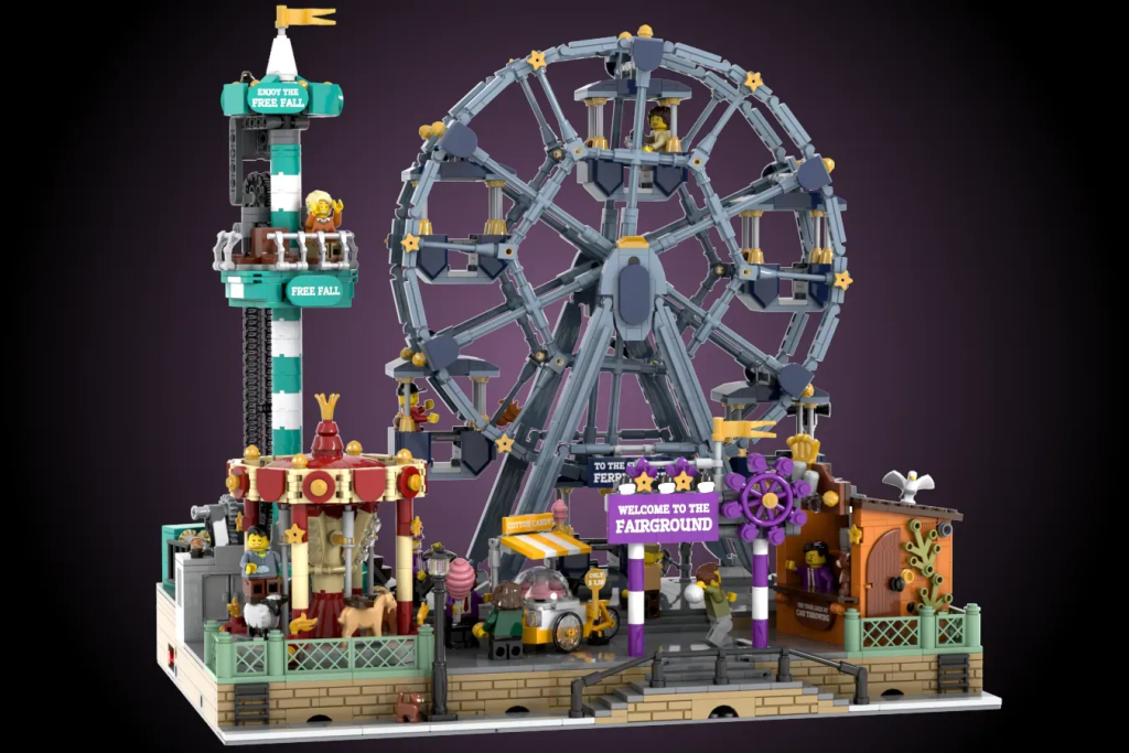 LEGO Ideas working modular fairground 6 1024x683