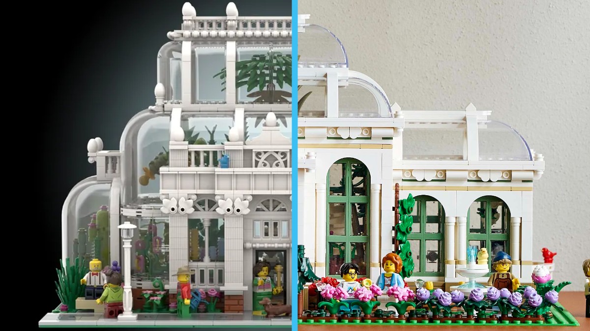 Comparing LEGO Ideas 21353 The Botanical Garden to the original design