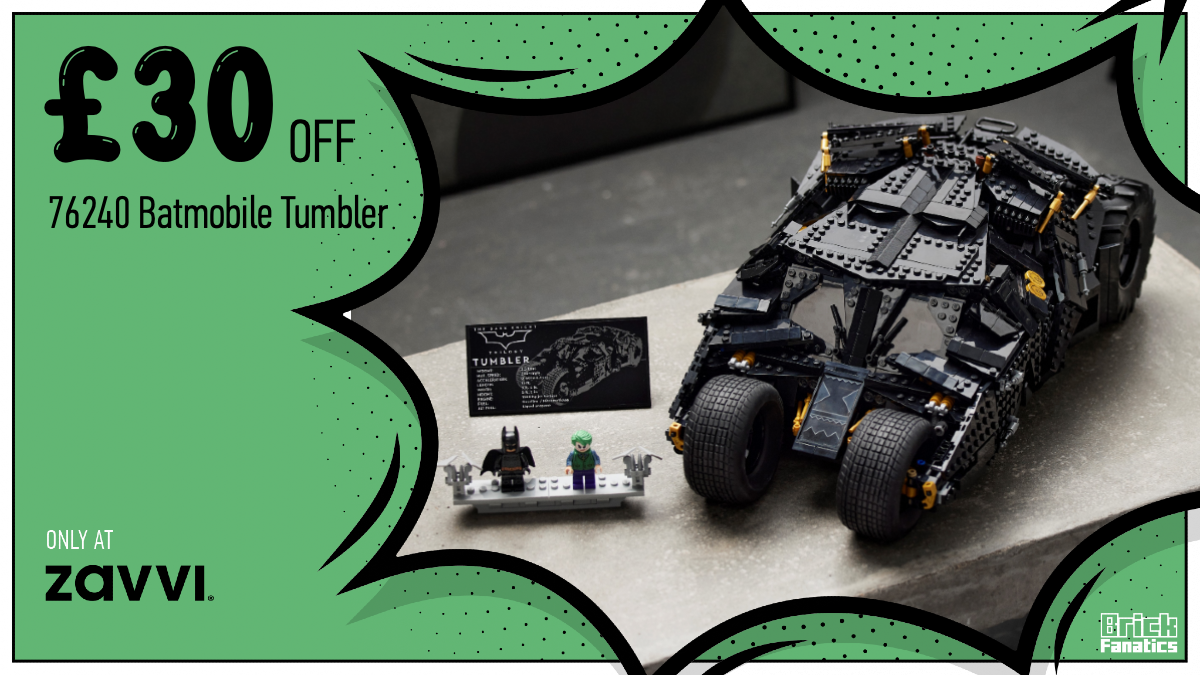 Head to Zavvi for £30 off LEGO Batman 76240 Batmobile Tumbler
