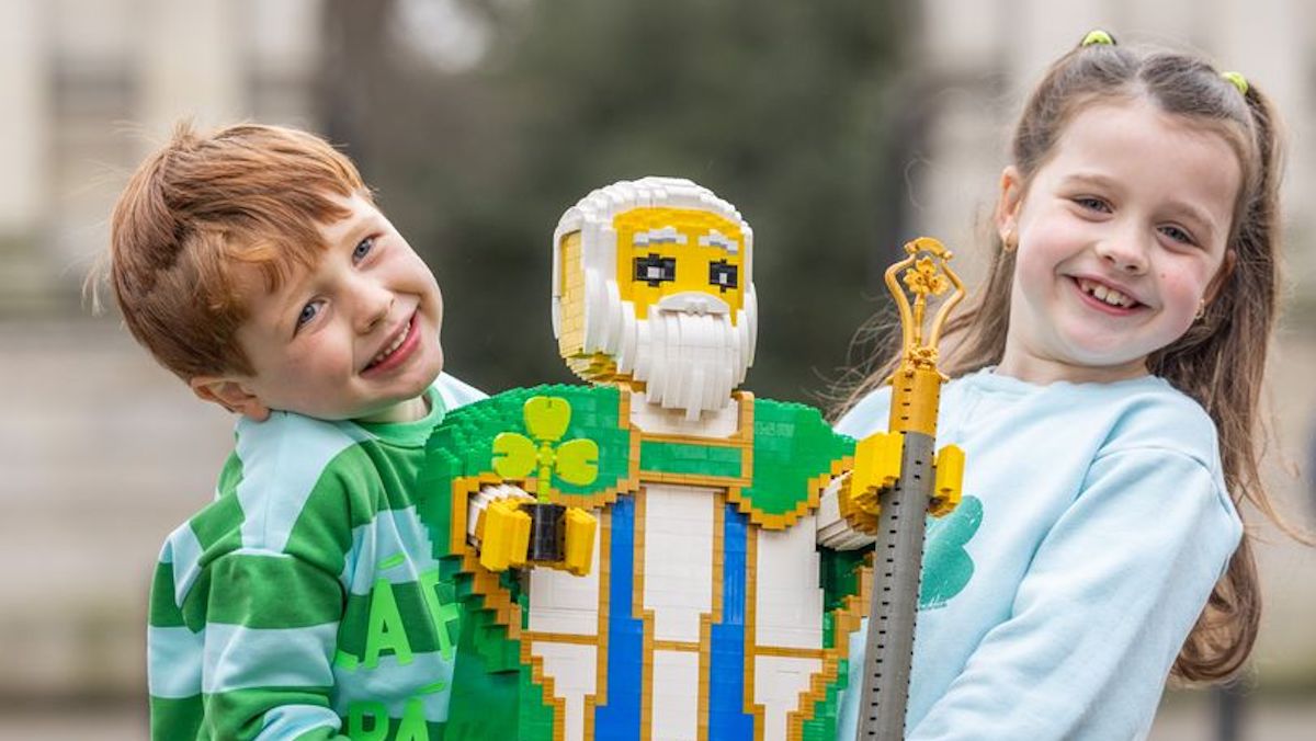 LEGO Store Dublin challenges shoppers with St Patrick's Day build