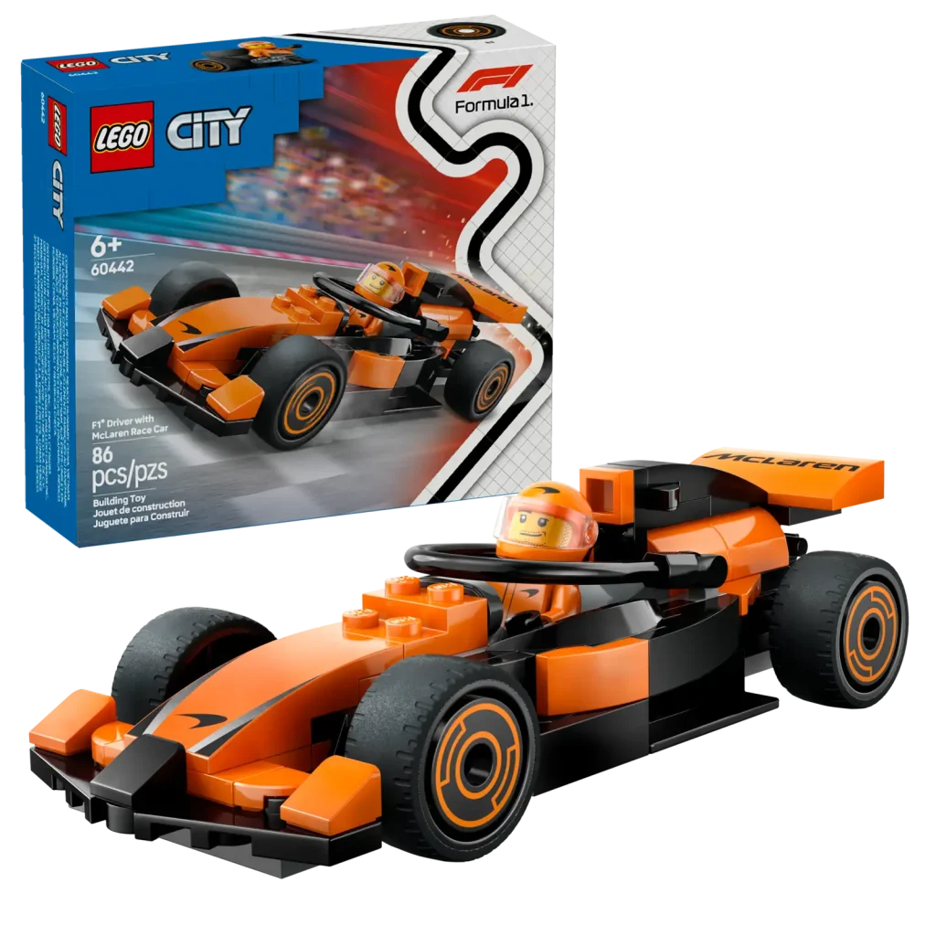 LEGO City 60442 F1 Driver with McLaren Race Car  1024x1024
