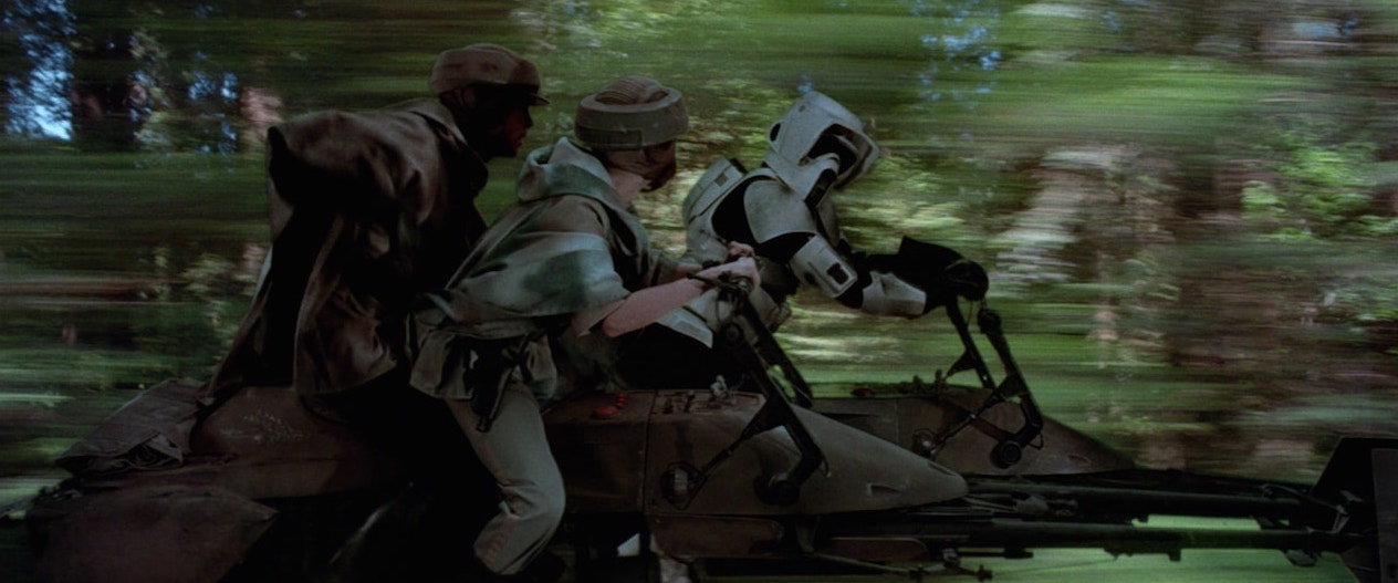 Endor Chase in Return of the Jedi