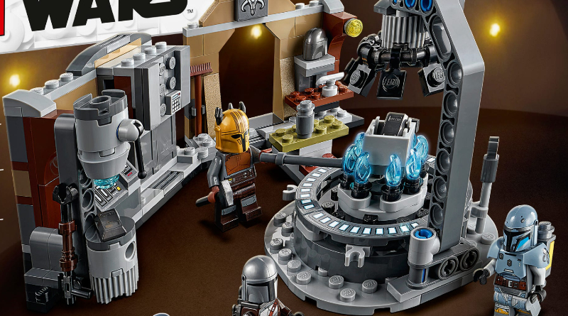 LEGO Star Wars 75319 The Armorers Mandalorian Forge box art featured