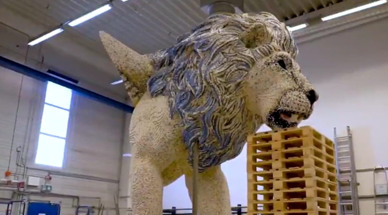 LEGO offers behind-the-bricks look at 600,000-piece MYTHICA Sky Lion