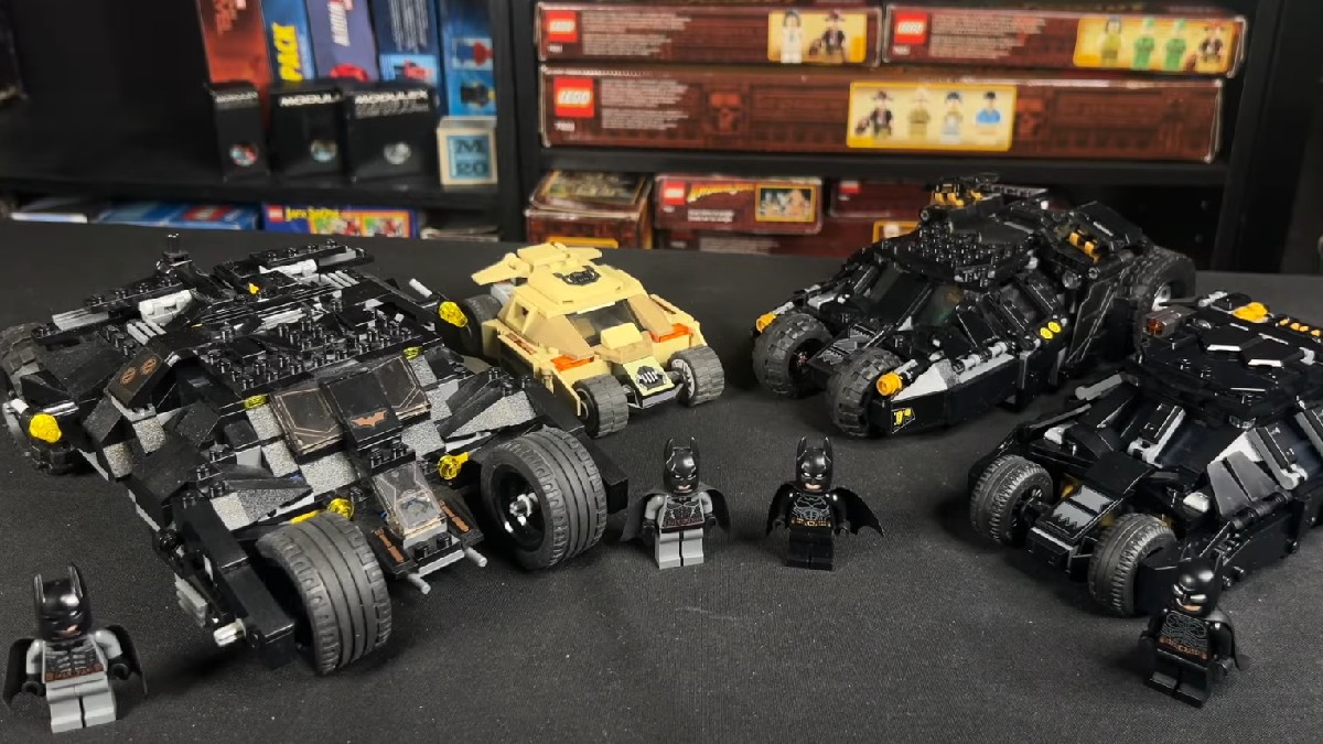Comparing nearly two decades of LEGO Batman Tumbler builds