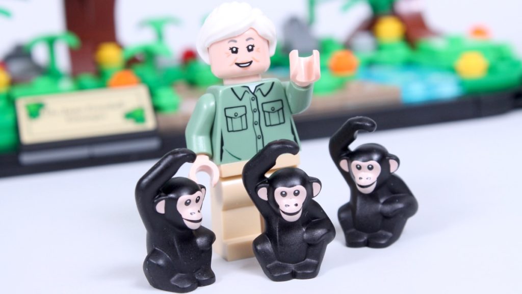LEGO 40530 Jane Goodall Tribute GWP set review chimps featured 3 1024x576