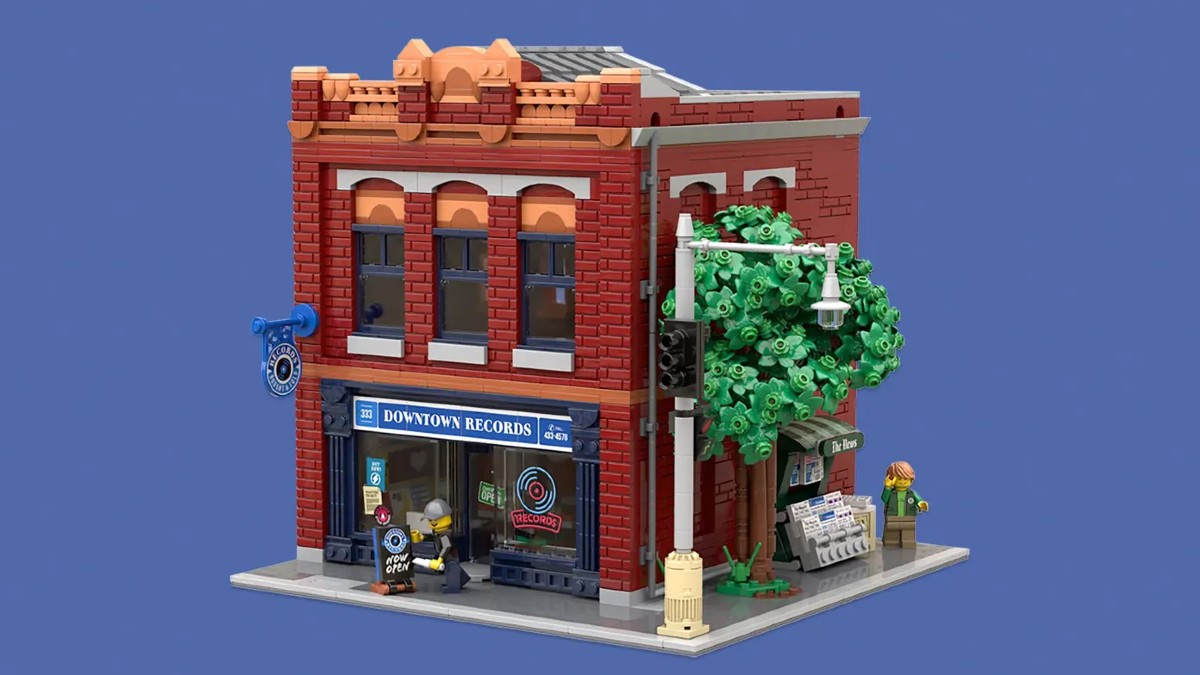 Modular record store passes into third 2021 LEGO Ideas review