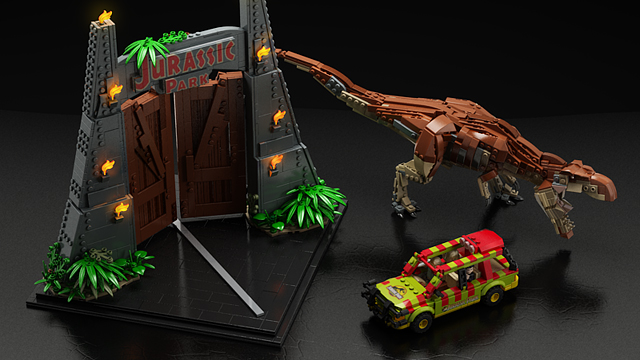 LEGO Ideas Jurassic Park gate