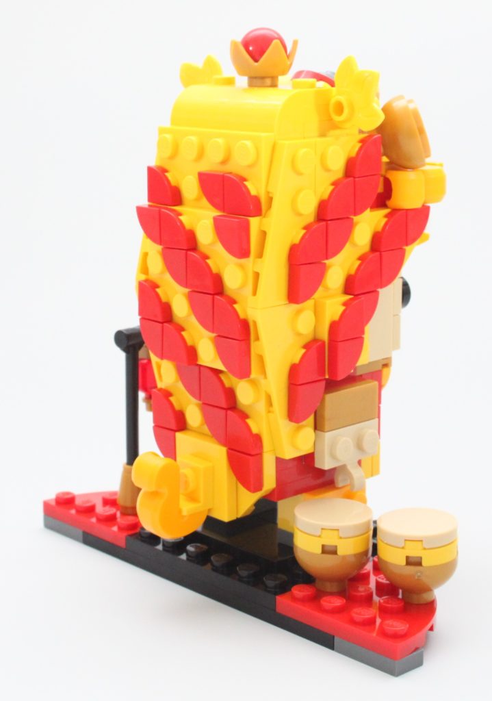 LEGO BrickHeadz 40540 Lion Dance Guy review back 1