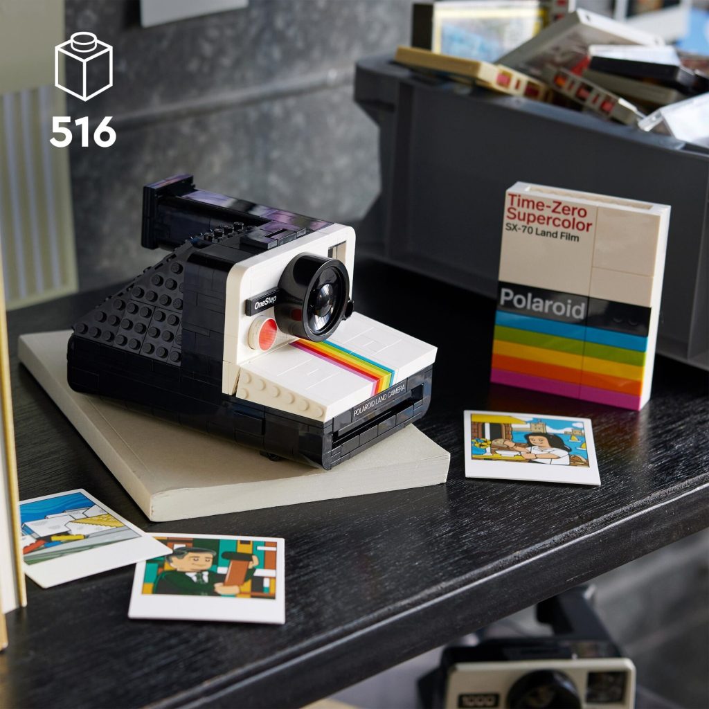 LEGO 21345 Ideas Polaroid OneStep SX 70 Camera lifestyle 1024x1024