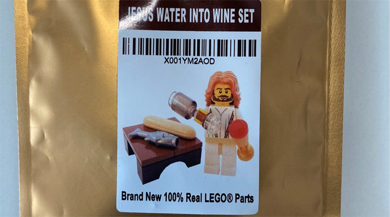Kanye discovers LEGO Jesus