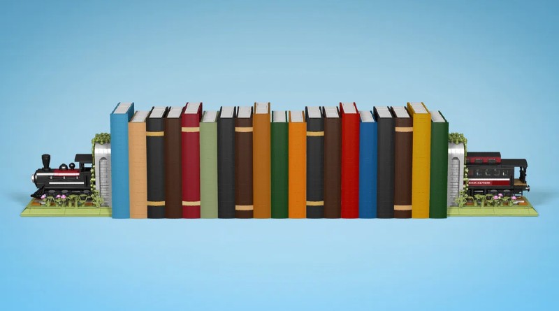 LEGO Ideas bookends full